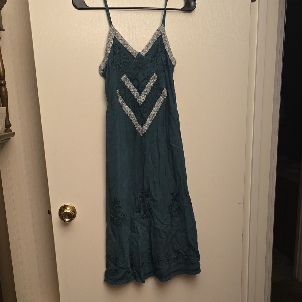 Kathmandu Teal and Gray Dress